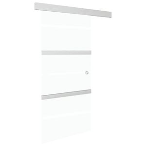 vidaXL Posuvn&eacute; dveře s měkk&yacute;mi zar&aacute;žkami ESG sklo a hlin&iacute;k 90 x 205 cm