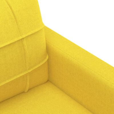 vidaXL 3místná pohovka světle žlutá 180 cm textil