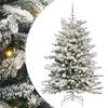 vidaXL Uměl&yacute; Skl&aacute;dac&iacute; V&aacute;nočn&iacute; Strom B&iacute;l&aacute; 150 cm PE a PVC