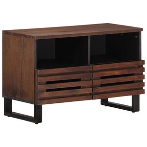 vidaXL TV skř&iacute;ňka hněd&aacute; 70 x 34 x 46 cm masivn&iacute; mangovn&iacute;kov&eacute; dřevo