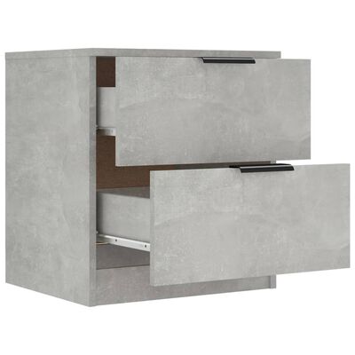 vidaXL Noční stolky 2 ks betonově šedé kompozitní dřevo