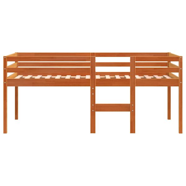 vidaXL Patrov&aacute; postel voskově hněd&aacute; 75 x 190 cm masivn&iacute; borov&eacute; dřevo