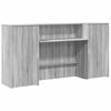 vidaXL Recepčn&iacute; stůl hněd&yacute; dub 200x50x103,5 cm kompozitn&iacute; dřevo