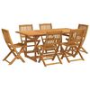 vidaXL 7d&iacute;ln&yacute; zahradn&iacute; j&iacute;deln&iacute; set 180x90x75 cm masivn&iacute; ak&aacute;ciov&eacute; dřevo