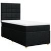 vidaXL Box spring postel s matrac&iacute; čern&aacute; 100 x 200 cm textil