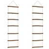 vidaXL N&aacute;stěnn&eacute; dekorace ve tvaru žebř&iacute;ku 2 ks 30x100cm Př&iacute;rodn&iacute; větev
