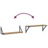 vidaXL N&aacute;stěnn&eacute; poličky 2 pcs Artisanov&yacute; dub 80 x 25 x 25,5 cm