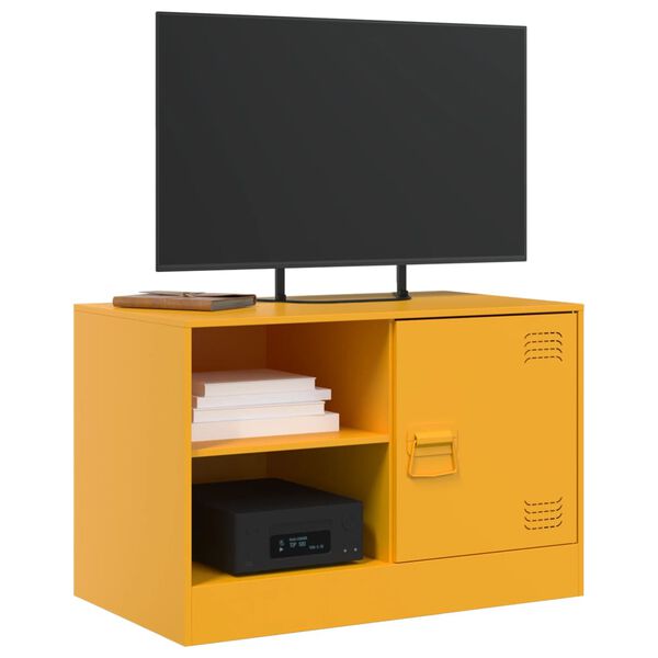 vidaXL TV skř&iacute;ňky 2 ks hořčicově žlut&eacute; 67 x 39 x 44 cm ocel