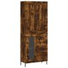 vidaXL Skř&iacute;ň highboard kouřov&yacute; dub 69,5 x 34 x 180 cm kompozitn&iacute; dřevo