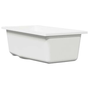 vidaXL Kuchyňsk&yacute; dřez B&iacute;l&aacute; 21 x 44 x 14 cm Žula