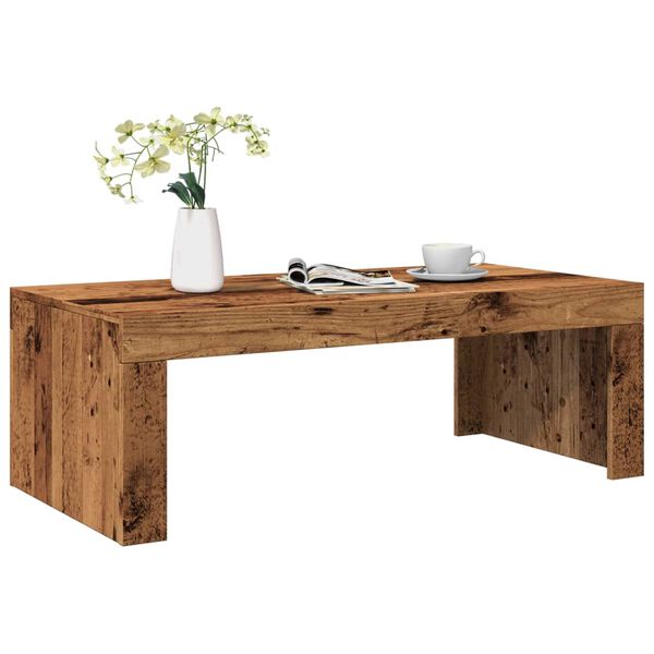 vidaXL Konferenční stolek old wood 102 x 50 x 35 cm kompozitní dřevo