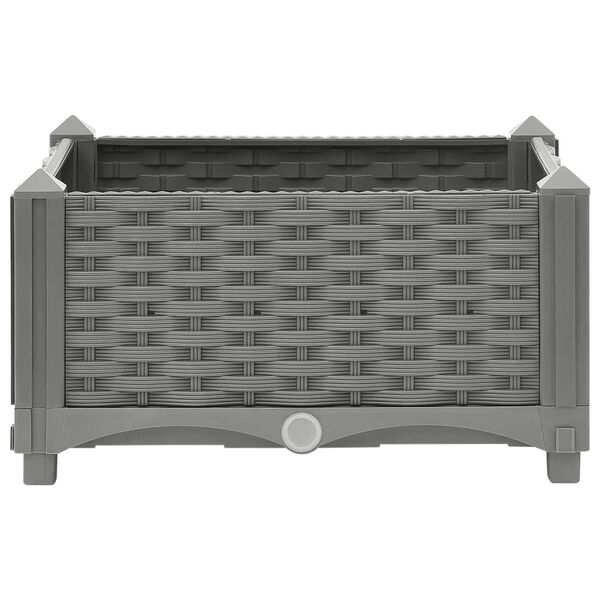 vidaXL Vyvýšený záhon 40 x 40 x 23 cm polypropylen