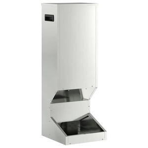 vidaXL Krm&iacute;tko pro jeleny Stř&iacute;brn&aacute; 28 x 30 x 80 cm Pozinkovan&aacute; ocel