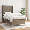 vidaXL Box spring postel s matrac&iacute; taupe 90x190 cm textil