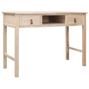 vidaXL Psac&iacute; stůl př&iacute;rodn&iacute; 110 x 45 x 76 cm dřevo