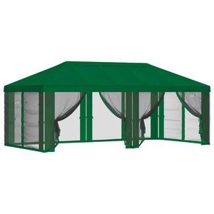 vidaXL Kryt na alt&aacute;n s bočn&iacute;mi stěnami Zelen&aacute; 600,5 x 300,5 cm