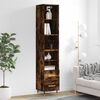 vidaXL Skř&iacute;ň highboard kouřov&yacute; dub 34,5 x 34 x 180 cm kompozitn&iacute; dřevo