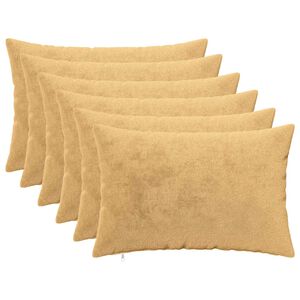 vidaXL Odhazovac&iacute; pol&scaron;t&aacute;ř 6 ks HEERLEN Taupe 30 x 50 cm Flanel