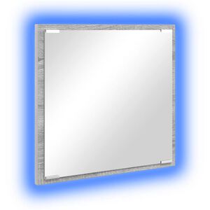 vidaXL LED koupelnov&eacute; zrcadlo &Scaron;ed&aacute; Sonoma 40 x 37 x 8.5 cm