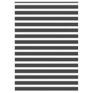 vidaXL Zebra roleta čern&aacute; 160x230 cm &scaron;&iacute;řka l&aacute;tky 155,9 cm polyester