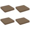 vidaXL Polstry ve 4 kusech VUGHT 4 pcs 100% polyester Taupe