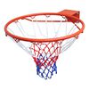 vidaXL Sada basketbalov&eacute; obroučky se s&iacute;ťkou oranžov&aacute; 45 cm