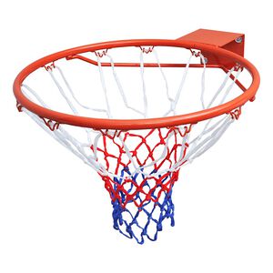 vidaXL Sada basketbalov&eacute; obroučky se s&iacute;ťkou oranžov&aacute; 45 cm