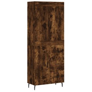 vidaXL Skř&iacute;ň highboard kouřov&yacute; dub 69,5 x 34 x 180 cm kompozitn&iacute; dřevo