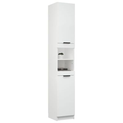 vidaXL Koupelnová skříňka bílá 32 x 34 x 188,5 cm kompozitní dřevo