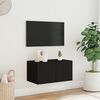 vidaXL N&aacute;stěnn&aacute; TV skř&iacute;ňka s LED osvětlen&iacute;m čern&aacute; 60 x 35 x 31 cm