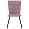 vidaXL J&iacute;deln&iacute; židle 2 ks růžov&eacute; samet
