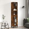vidaXL Skř&iacute;ň highboard kouřov&yacute; dub 34,5 x 34 x 180 cm kompozitn&iacute; dřevo