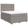 vidaXL Box spring postel s matrac&iacute; taupe 140x190 cm textil