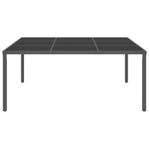 vidaXL 13d&iacute;ln&yacute; zahradn&iacute; j&iacute;deln&iacute; set ocelov&yacute;