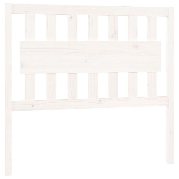 vidaXL Čelo postele b&iacute;l&eacute; 105,5 x 4 x 100 cm masivn&iacute; borovice