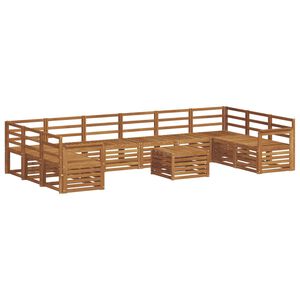 vidaXL Venkovn&iacute; pohovkov&aacute; souprava 11 pcs Př&iacute;rodn&iacute;