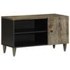 vidaXL TV Cabinet světle &scaron;ed&aacute; 80x31,5x46 cm masivn&iacute; mangovn&iacute;kov&eacute; dřevo