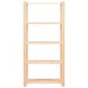 vidaXL &Uacute;ložn&yacute; reg&aacute;l 5 polic 2 ks 80x38x170 cm masivn&iacute; borovice 250 kg