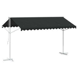 vidaXL Volně stoj&iacute;c&iacute; mark&yacute;za 4 &times; 3 m Polyester Antracitov&aacute;