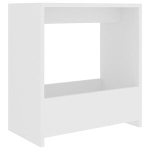 vidaXL Odkl&aacute;dac&iacute; stolek b&iacute;l&yacute; 50 x 26 x 50 cm kompozitn&iacute; dřevo