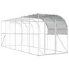 vidaXL Kurn&iacute;k proti zdi Stř&iacute;brn&aacute; 600 x 200 x 215 cm Pozinkovan&aacute; ocel