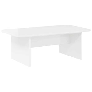 vidaXL Konferenčn&iacute; stolek Vysoce leskl&aacute; b&iacute;l&aacute; 93 x 53 x 33 cm