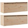 vidaXL Nástěnné skříňky 2 ks 100 x 30 x 35 cm masivní borové dřevo