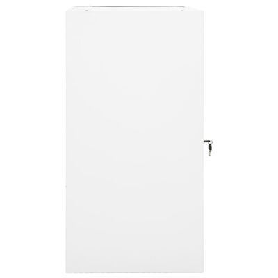 vidaXL Skříňka na sedlo bílá 53 x 53 x 105 cm ocel