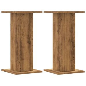 vidaXL Stojany na rostliny 2 ks dub artisan 30 x 30 x 60 cm kompozit