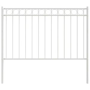 vidaXL Prvek plotu ASSEN 170 x 150 cm Ocel B&iacute;l&aacute;