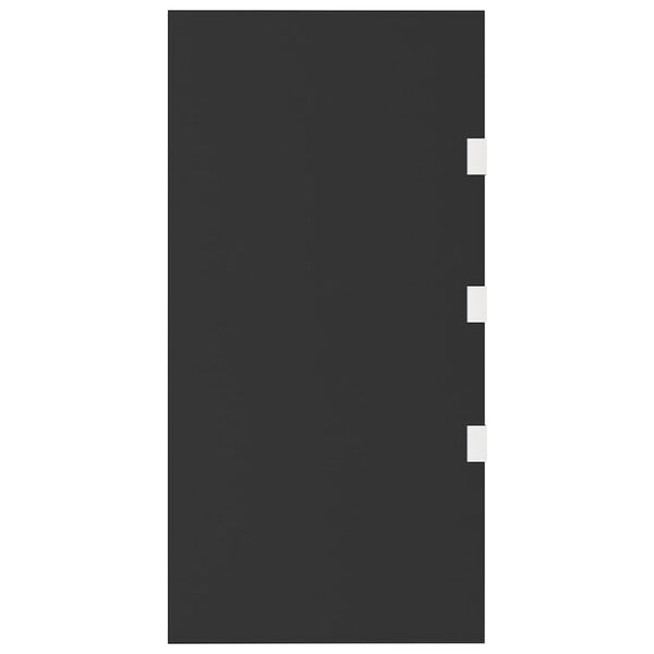 vidaXL Bočn&iacute; stěna k vchodov&eacute; stř&iacute;&scaron;ce čern&aacute; 50 x 100 cm tvrzen&eacute; sklo