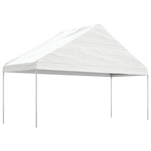 vidaXL Alt&aacute;n se střechou b&iacute;l&yacute; 5,88 x 2,23 x 3,75 m polyethylen