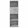 vidaXL Skř&iacute;ň highboard betonově &scaron;ed&aacute; 40x42,5x124 cm kompozitn&iacute; dřevo