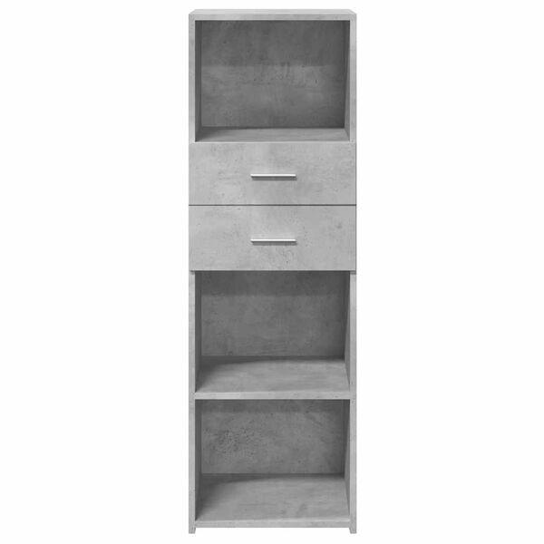 vidaXL Skř&iacute;ň highboard betonově &scaron;ed&aacute; 40x42,5x124 cm kompozitn&iacute; dřevo